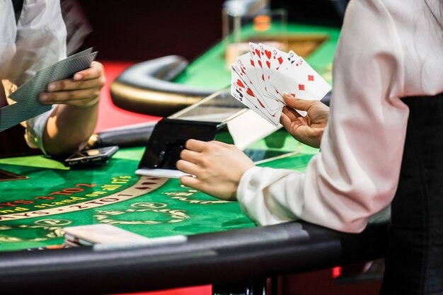 hausgol live blackjack table with multilingual dealers and player seating